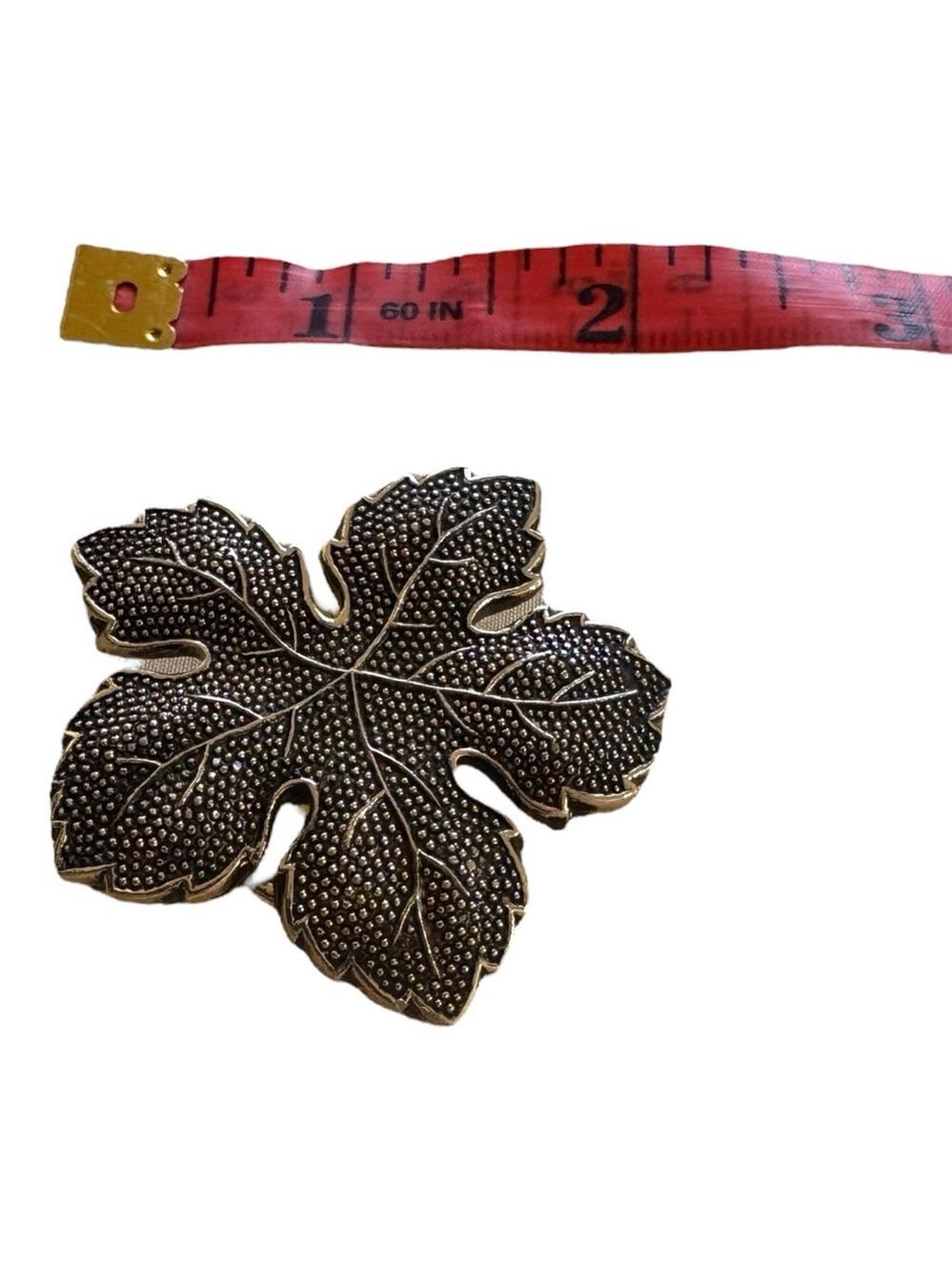 Western Germany Eloxal Aluminium Maple Leaf Brooch One Size
